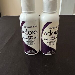 Adore Rich Eggplant 186 Semi-Permanent Hair Color Bottles in Purple